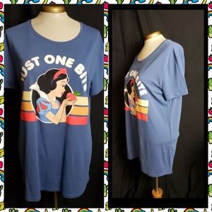 New Snow White Just One Bite Blue Shirt XL